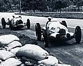 Rudolf Caracciola auf Mercedes-Benz Rennwagen Typ W 125 gewinnt den Grossen Preis der Schweiz, 1937. 